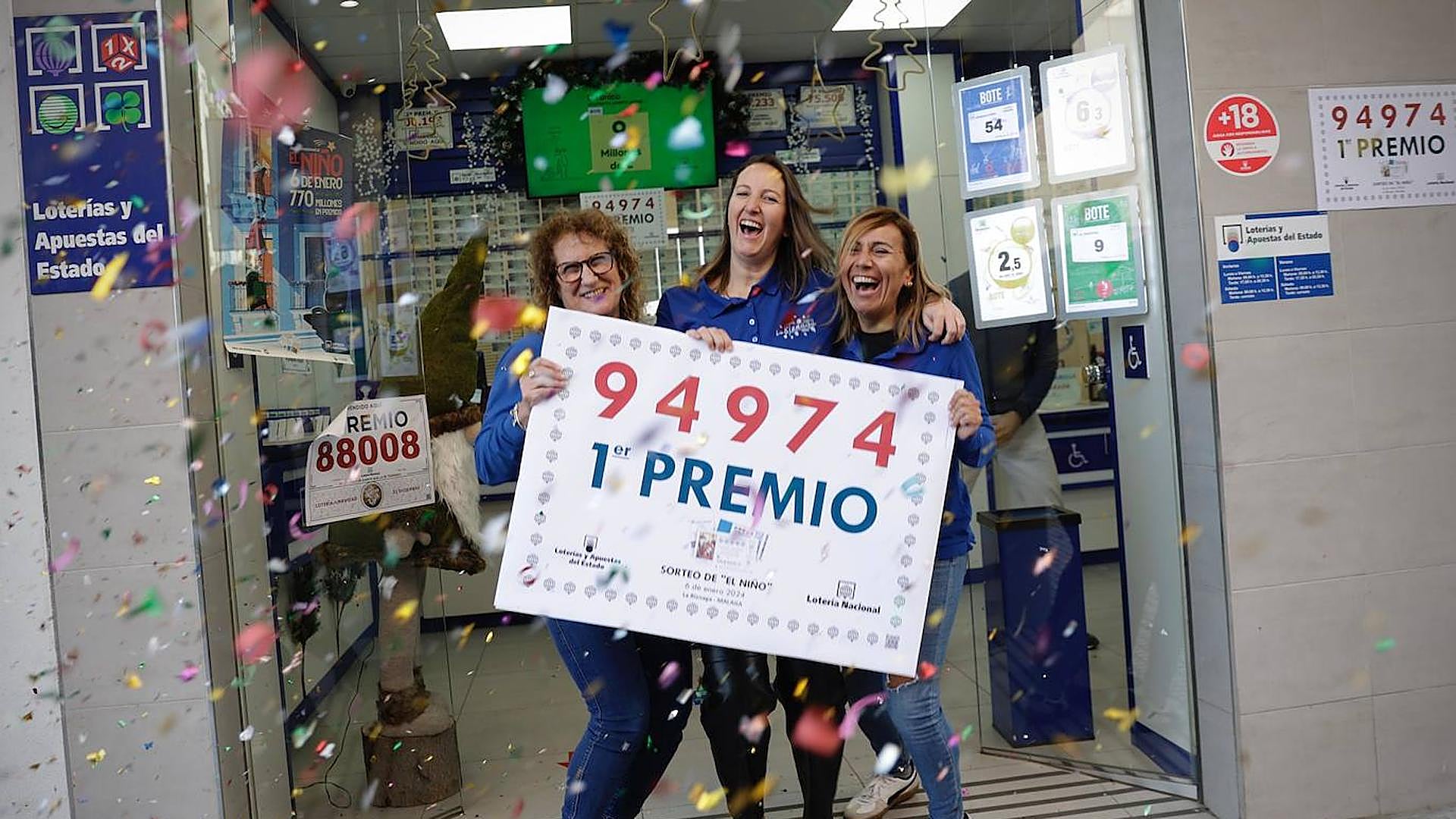 Jackpot winning tickets in Spain's El Niño lottery sold in Malaga province, and this is